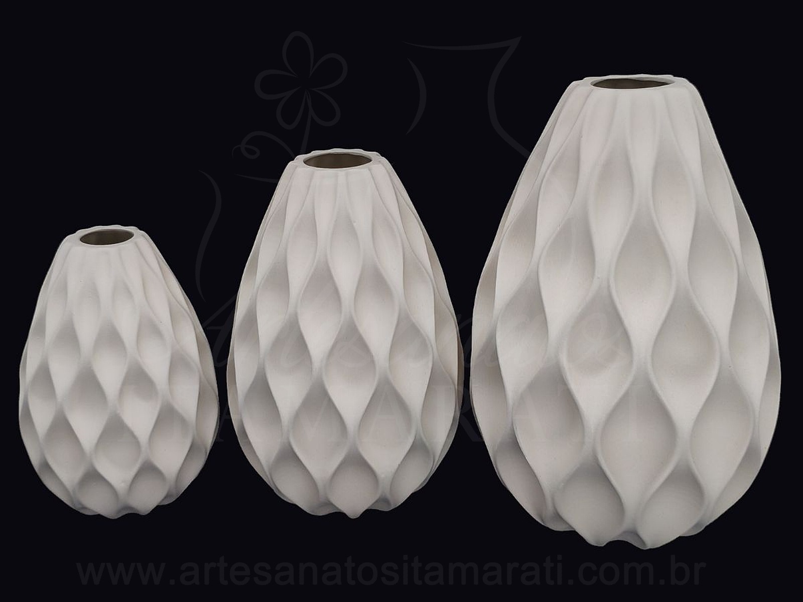 Trio Vaso Sanfonado P M G